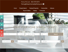 Tablet Screenshot of dreamhomesbypenny.com